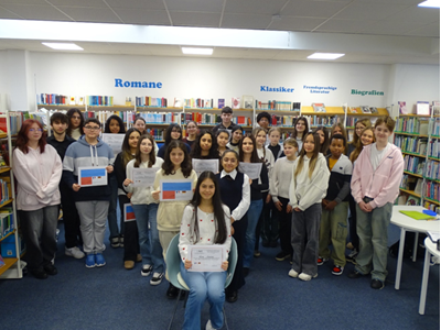 Auf Französisch vorlesen am 63. Geburtstags des Elysée-Vertrags